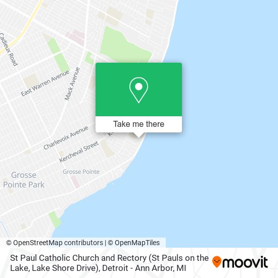 St Paul Catholic Church and Rectory (St Pauls on the Lake, Lake Shore Drive) map