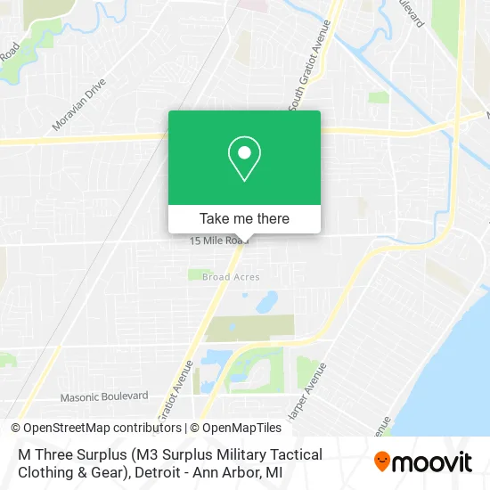 M Three Surplus (M3 Surplus Military Tactical Clothing & Gear) map