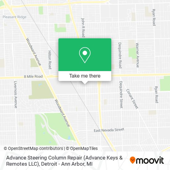 Mapa de Advance Steering Column Repair (Advance Keys & Remotes LLC)