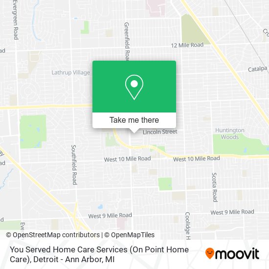 You Served Home Care Services (On Point Home Care) map