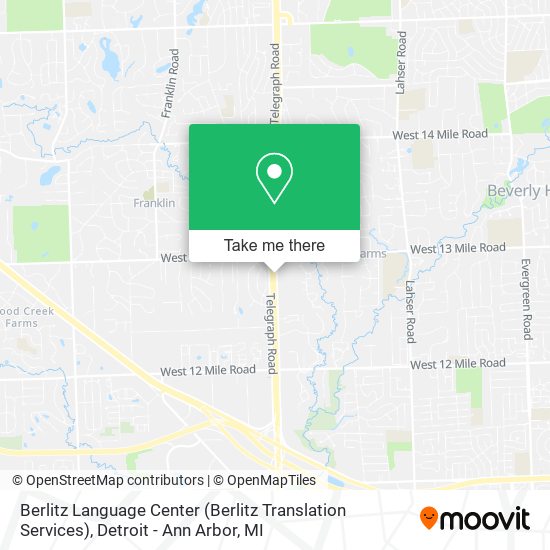 Mapa de Berlitz Language Center (Berlitz Translation Services)