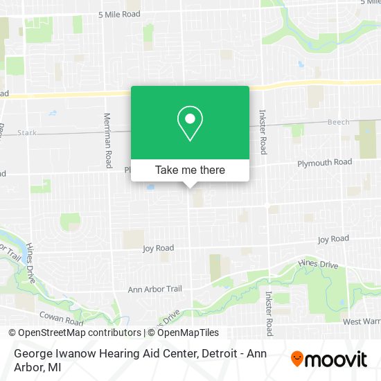 George Iwanow Hearing Aid Center map