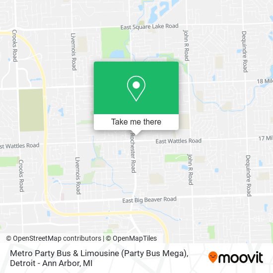 Metro Party Bus & Limousine (Party Bus Mega) map