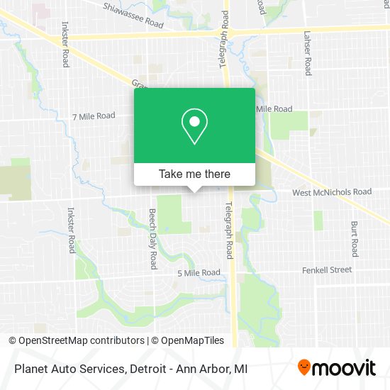 Planet Auto Services map