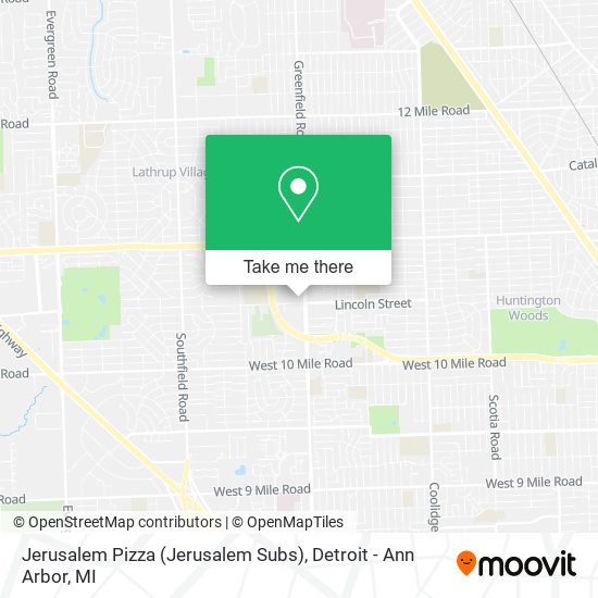 Jerusalem Pizza (Jerusalem Subs) map