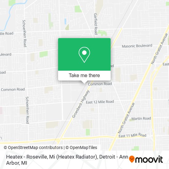 Heatex - Roseville, Mi (Heatex Radiator) map