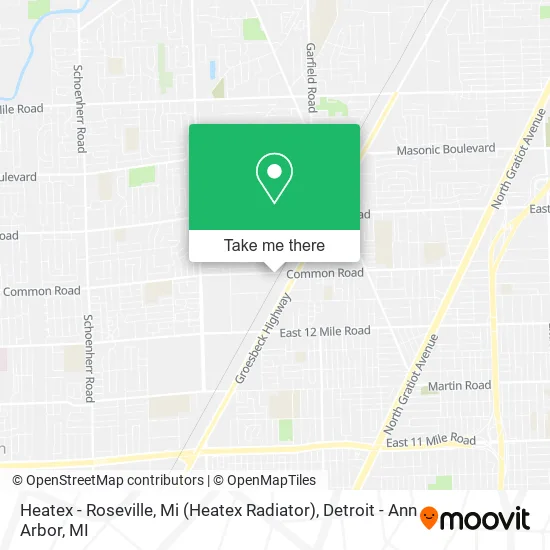 Heatex - Roseville, Mi (Heatex Radiator) map