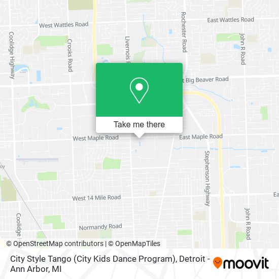 City Style Tango (City Kids Dance Program) map