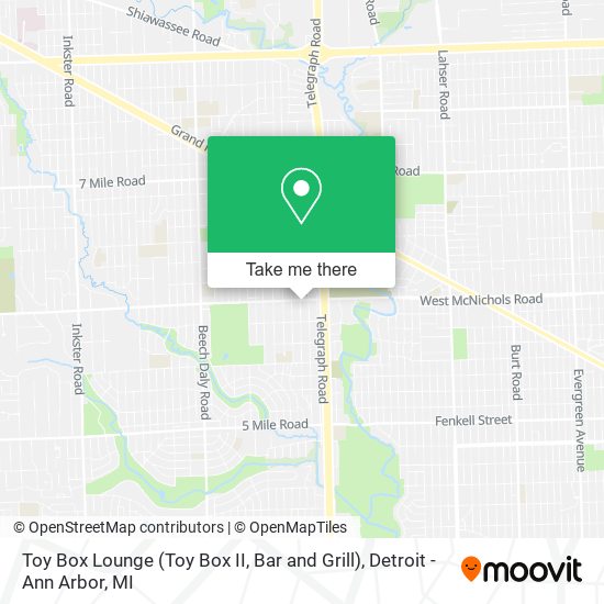 Toy Box Lounge (Toy Box II, Bar and Grill) map