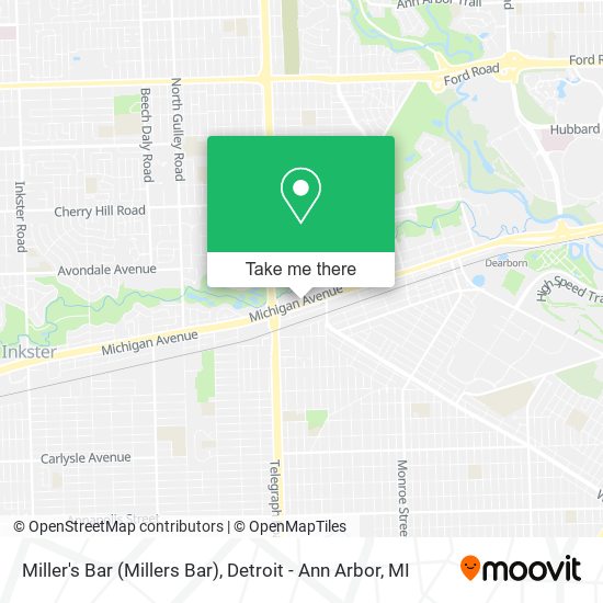 Miller's Bar (Millers Bar) map