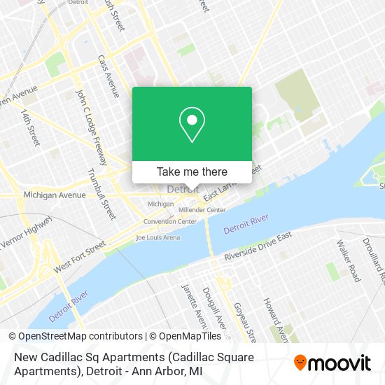 New Cadillac Sq Apartments (Cadillac Square Apartments) map