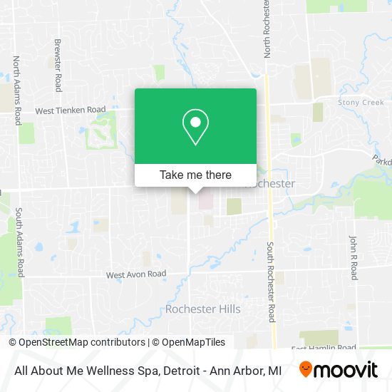 All About Me Wellness Spa map