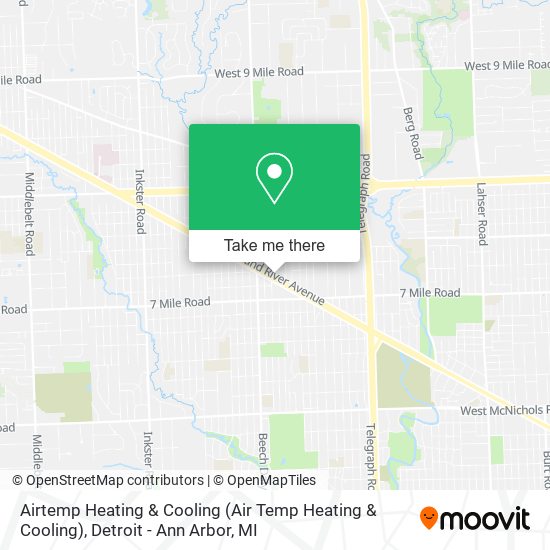 Mapa de Airtemp Heating & Cooling (Air Temp Heating & Cooling)