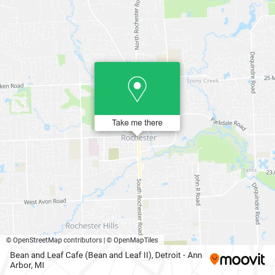 Bean and Leaf Cafe map
