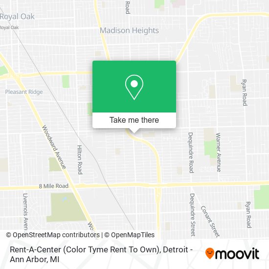 Rent-A-Center (Color Tyme Rent To Own) map