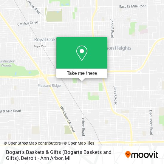 Bogart's Baskets & Gifts (Bogarts Baskets and Gifts) map