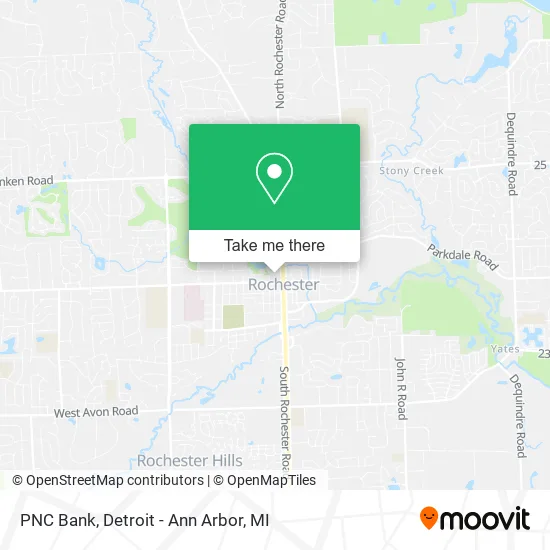 PNC Bank map