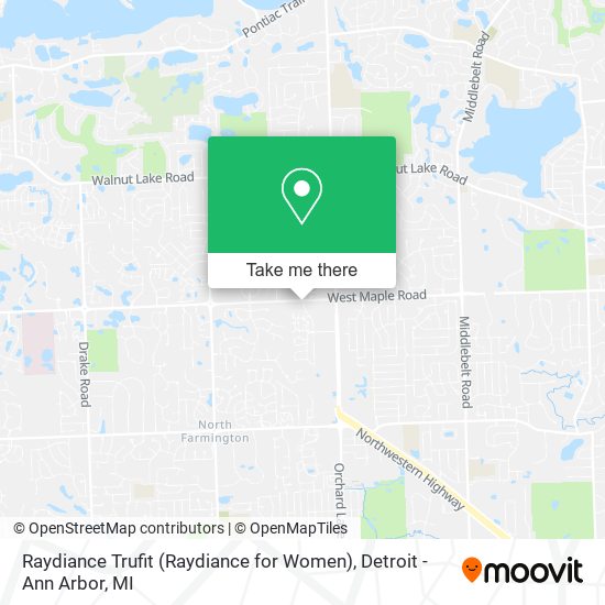 Raydiance Trufit (Raydiance for Women) map
