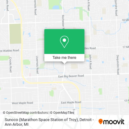 Sunoco (Marathon Space Station of Troy) map