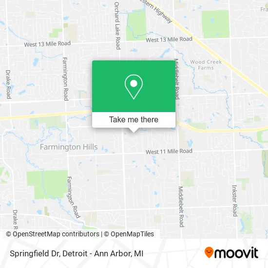 Springfield Dr map