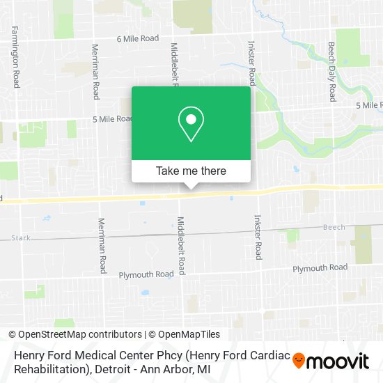 Mapa de Henry Ford Medical Center Phcy (Henry Ford Cardiac Rehabilitation)