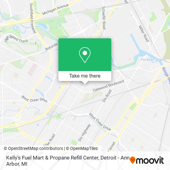 Mapa de Kelly's Fuel Mart & Propane Refill Center