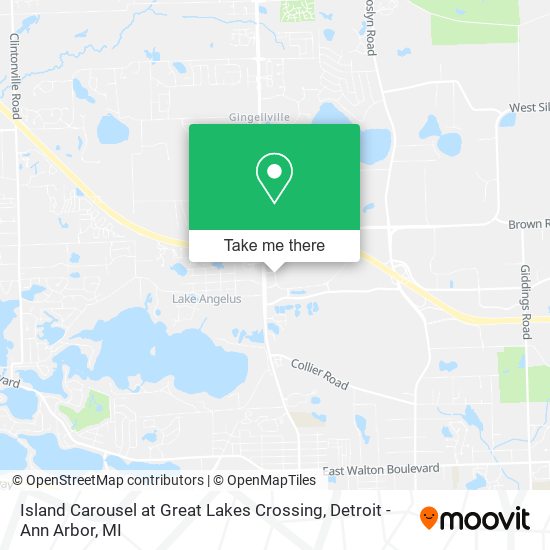 Island Carousel at Great Lakes Crossing map