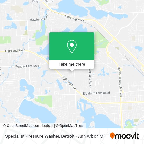 Specialist Pressure Washer map