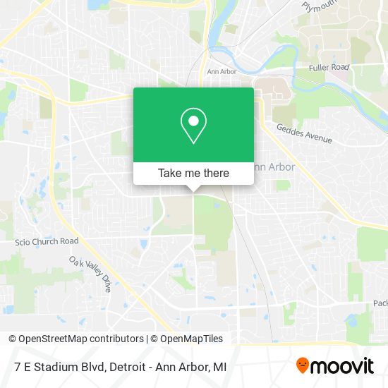 Mapa de 7 E Stadium Blvd