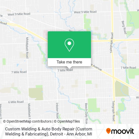 Mapa de Custom Welding & Auto Body Repair (Custom Welding & Fabricating)