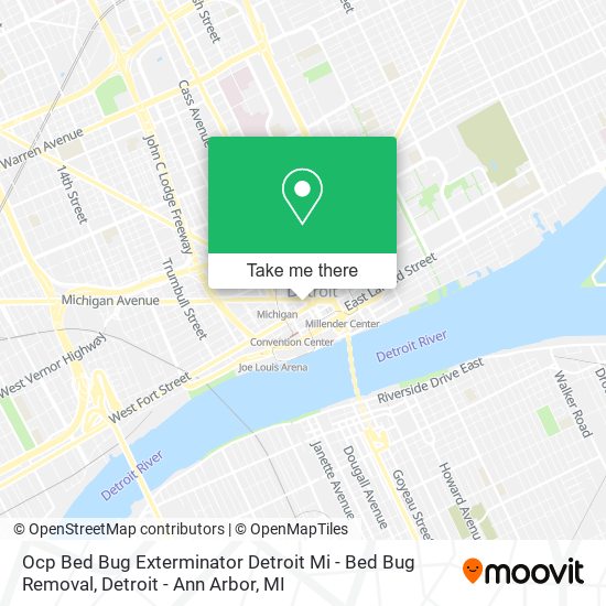 Mapa de Ocp Bed Bug Exterminator Detroit Mi - Bed Bug Removal