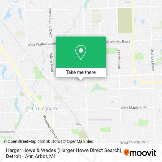Harger Howe & Wedes (Harger Howe Direct Search) map
