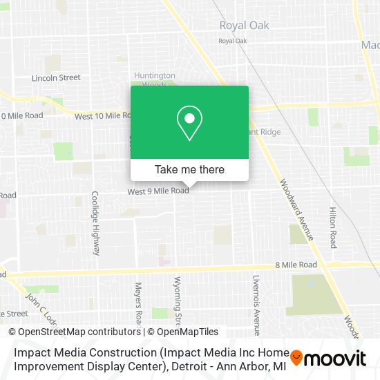 Impact Media Construction (Impact Media Inc Home Improvement Display Center) map