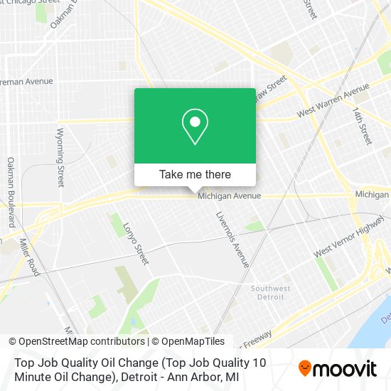 Mapa de Top Job Quality Oil Change (Top Job Quality 10 Minute Oil Change)