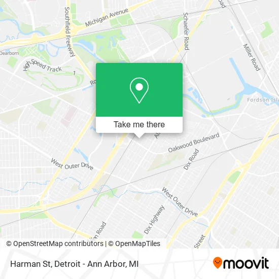 Harman St map