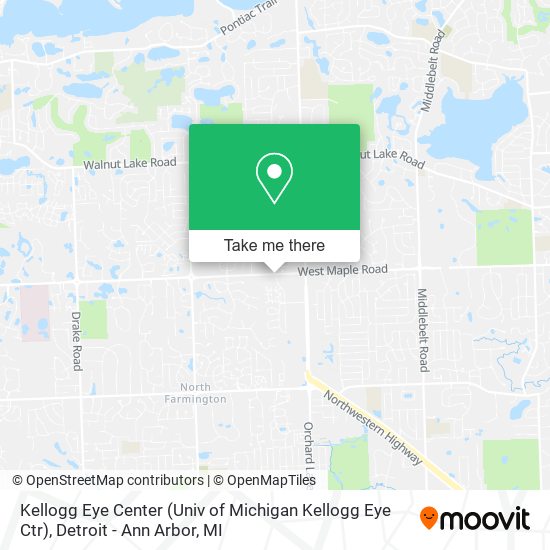 Kellogg Eye Center (Univ of Michigan Kellogg Eye Ctr) map