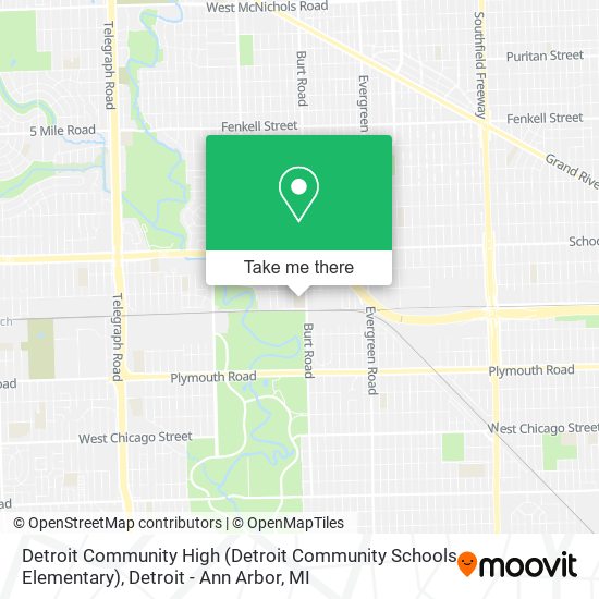 Mapa de Detroit Community High (Detroit Community Schools Elementary)