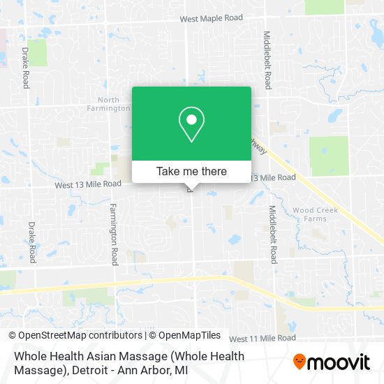 Whole Health Asian Massage map