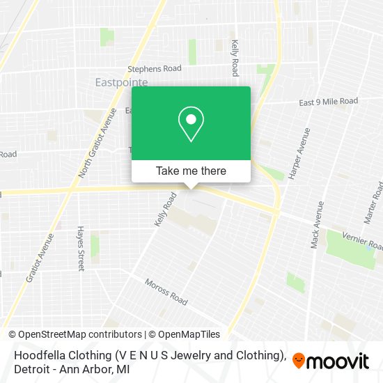 Mapa de Hoodfella Clothing (V E N U S Jewelry and Clothing)