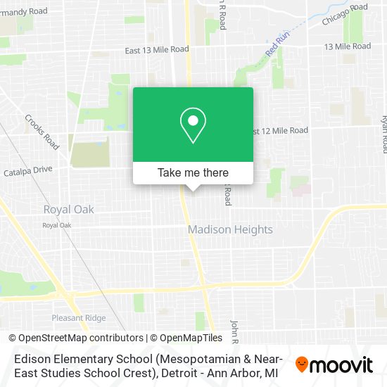 Edison Elementary School (Mesopotamian & Near-East Studies School Crest) map