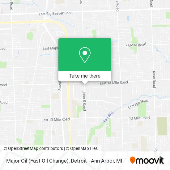 Major Oil (Fast Oil Change) map