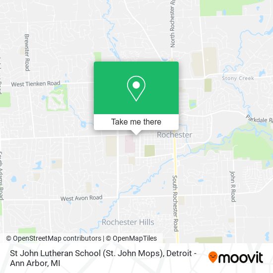 St John Lutheran School (St. John Mops) map