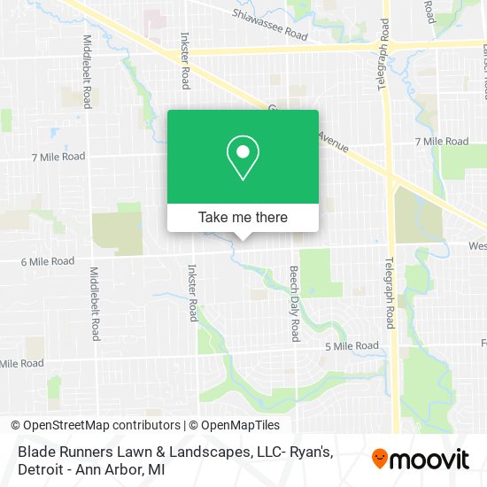 Blade Runners Lawn & Landscapes, LLC- Ryan's map