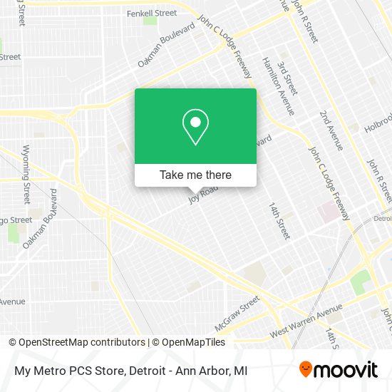 Mapa de My Metro PCS Store