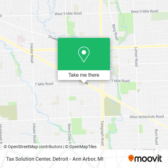 Tax Solution Center map