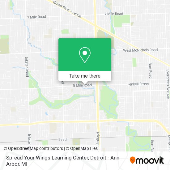 Mapa de Spread Your Wings Learning Center