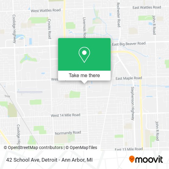 Mapa de 42 School Ave
