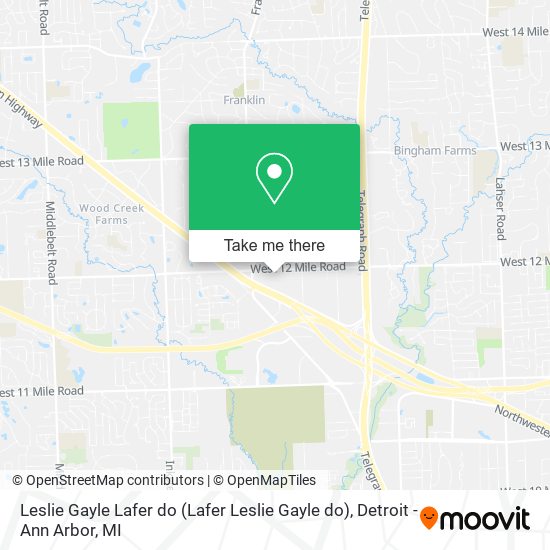 Mapa de Leslie Gayle Lafer do