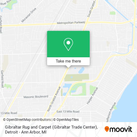 Mapa de Gibraltar Rug and Carpet (Gibraltar Trade Center)