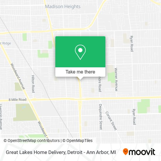 Mapa de Great Lakes Home Delivery